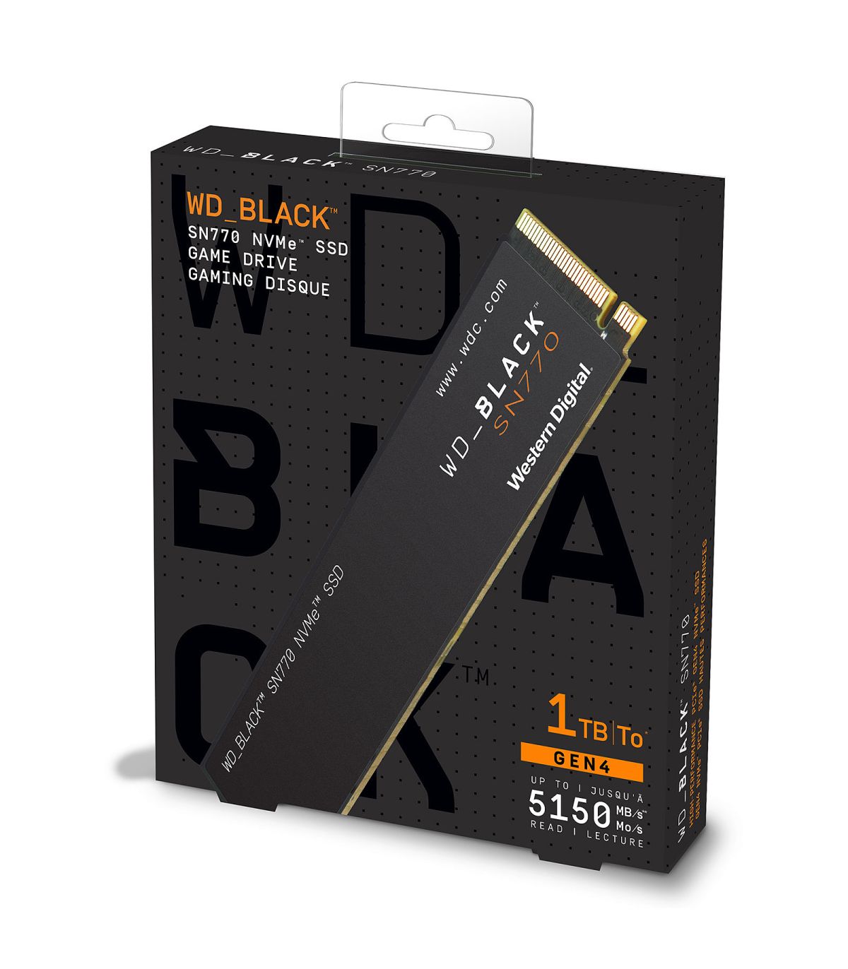 Western Digital WD Black SN700 1TB NVMe M.2 SSD WDS100T2X0C PCIe ...