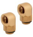 Watercooling Sur Mesure Corsair FITTING (ADAPTER),XF ADAPTER 2-PACK (90° ANGLED ROTARY GOLD) sur PowerLab.fr
