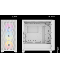 Boitier PC Corsair iCUE 3000D RGB Airflow - Blanc sur PowerLab.fr