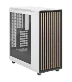 Fractal Design North Chalk TG Clear - Blanc Boitier PC Fractal Design North Chalk TG Clear - Blanc sur PowerLab.fr