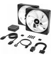 Ventilateur PC Corair iCUE Link QX140 RGB kit de démarrage - Noir sur PowerLab.fr