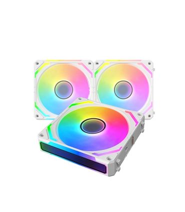 Ventilateur PC Xigmatek Starlink Ultra -Blanc (pack de 3) sur PowerLab.fr