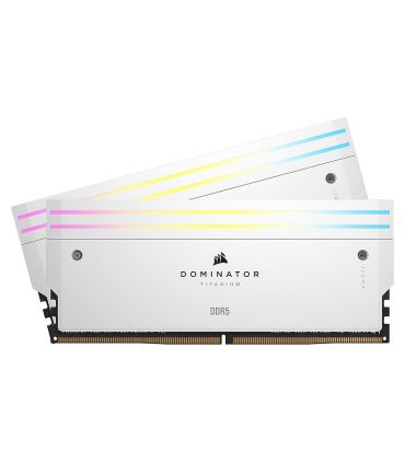 Mémoire Ram Corsair Dominator Titanium RGB 2x16Go DDR5 6600MHz CL32 White sur PowerLab.fr