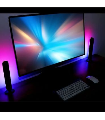 Streaming Barre Lumineuse Connectée RGBIC 5W 26cm (Lot de 2) sur PowerLab.fr