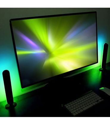 Streaming Barre Lumineuse Connectée RGBIC 5W 26cm (Lot de 2) sur PowerLab.fr