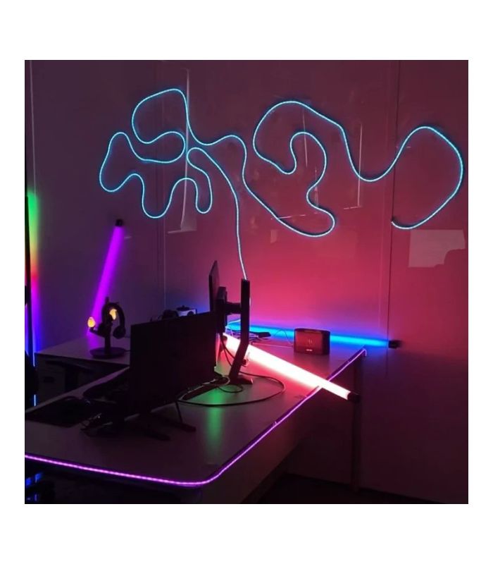 Streaming Néon Flexible Connecté RGBIC 24V IP65 10M 60LED/m sur PowerLab.fr