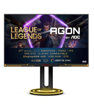 Écrans AOC 27" LED AGON AG275QXL WQHD- League of Legends Edition sur PowerLab.fr