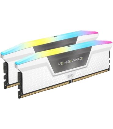 Mémoire Ram Corsair Vengeance RGB PRO DDR5 2x16GB 6000C36 -Blanc sur PowerLab.fr