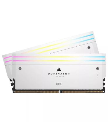 Composants Corsair Dominator Titanium 2x16Go RGB LED DDR5 7200C34 - Blanc sur PowerLab.fr