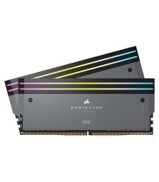 Corsair Dominator Titanium 2x32GB DDR5 6000C30 - Gris Mémoire Ram Corsair Dominator Titanium 2x32GB DDR5 6000C30 - Gris sur PowerLab.fr
