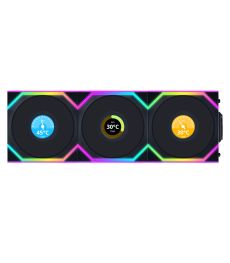 Lian Li Uni Fan SL 120 LCD ARGB Wireless pack de 3 - Noir Ventilateur PC Lian Li Uni Fan SL 120 LCD ARGB Wireless pack de 3 - Noir sur PowerLab.fr