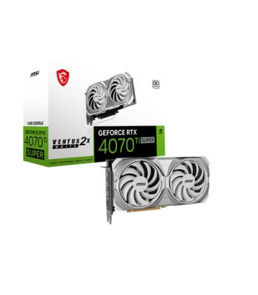 Carte Graphique MSI GeForce RTX 4070 Ti Super 16G Ventus 2X White OC sur PowerLab.fr