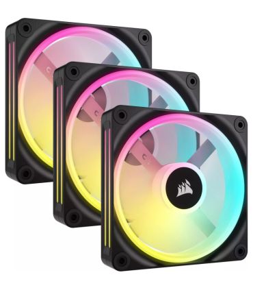 Ventilateur PC 7x Corsair iCUE Link QX120 RGB - Noir sur PowerLab.fr