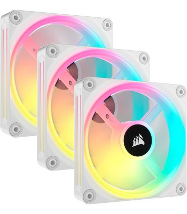 Ventilateur PC 7x Corsair iCUE Link QX120 RGB - Blanc sur PowerLab.fr