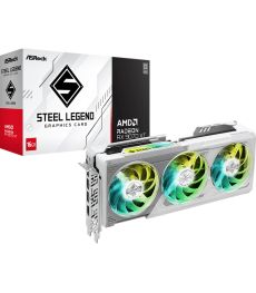 Carte Graphique ASRock AMD Radeon RX 9070 XT STEEL LEGEND 16 Go OC sur PowerLab.fr