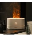 Diffuseur d'Huiles Essentielles Effet flamme 180ml -Blanc