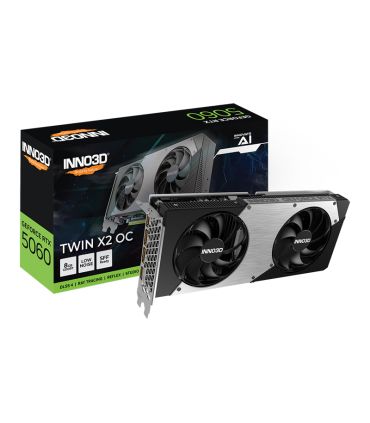 Carte Graphique INNO3D GeForce RTX 5060 8GB TWIN X2 OC sur PowerLab.fr