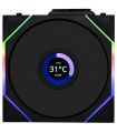 Ventilateur PC Lian Li UNI Fan TL 120 LCD Reverse Wireless Pack de 3 - Noir sur PowerLab.fr