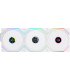 Ventilateur PC Lian Li UNI Fan TL 120 LCD Wireless Pack de 3 - Blanc sur PowerLab.fr