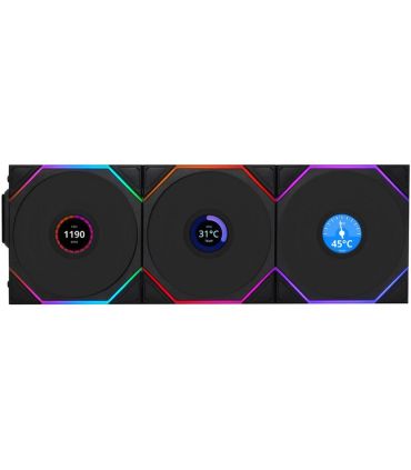 Ventilateur PC Lian Li UNI Fan TL 120 LCD Wireless Pack de 3 - Noir sur PowerLab.fr