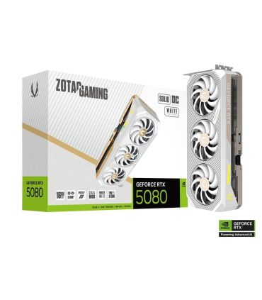 Carte Graphique ZOTAC Gaming GeForce RTX 5080 SOLID OC White Edition 16GB sur PowerLab.fr