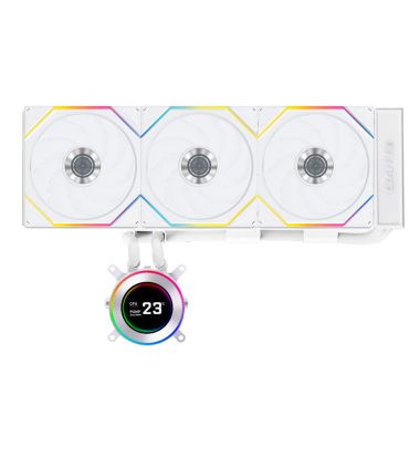 Refroidissement CPU Lian Li HYDROSHIFT II LCD-C 360 TL ARGB - Blanc sur PowerLab.fr