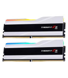 G.Skill Trident Z5 RGB 2x16 Go (32 Go) DDR5 6000 MHz CL36 - Blanc Mémoire Ram G.Skill Trident Z5 RGB 2x16 Go (32 Go) DDR5 6000 MHz CL36 - Blanc sur PowerLab.fr