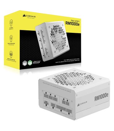 Alimentation PC Corsair RM1000e 80PLUS Gold - Blanc (V2025) sur PowerLab.fr