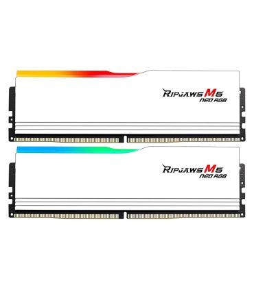Mémoire Ram G.Skill Ripjaws M5 Neo RGB 64 Go (2x32 Go) DDR5 6000 MHz CL36 - Blanc sur PowerLab.fr