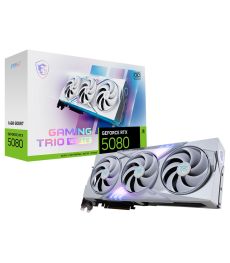 Carte Graphique MSI GeForce RTX 5080 16G GAMING TRIO OC WHITE sur PowerLab.fr