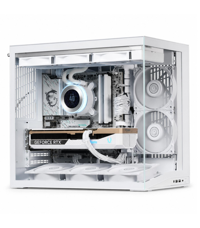PC Gamer Ethereal, boîtier Lian Li blanc