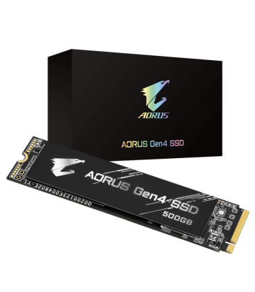 Disque dur SSD AORUS SSD 500GO PCI-E 4.0 AG4500G M.2 sur PowerLab.fr