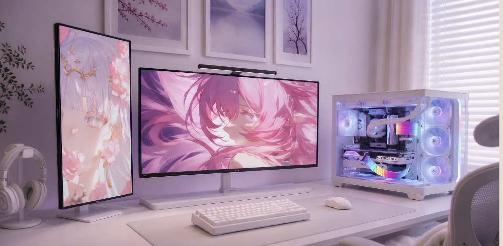 PC Gamer RGB RAINBOW SKY en situation